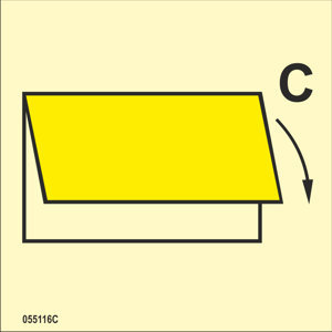 ISO 17631 Fire Control sign "Closing device for cargo spaces ventilation inlet or outlet" - IMPA 33.6789