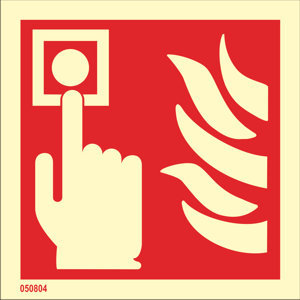 Fire sign "Fire alarm" - IMPA 33.6101