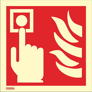 Fire sign "Fire alarm" - IMPA 33.6101
