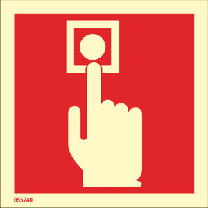 ISO 17631 Fire Control sign "Manually operated call point" - IMPA 33.6101