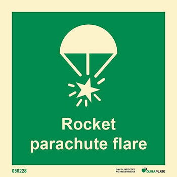 IMO sign "Rocket parachute flares" - IMPA 33.4117