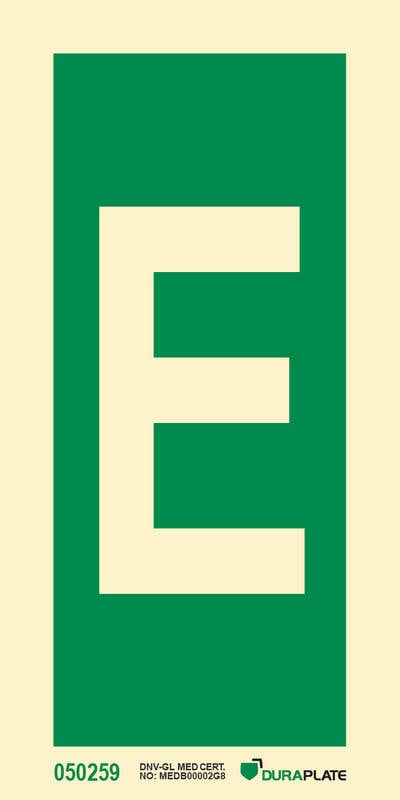 IMO-skylt "E" - IMPA 33.4214