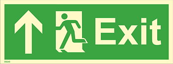 Direction sign "Exit up (with arrow)" - IMPA 33.4400