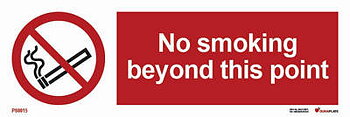 Förbudsskylt "No smoking beyond this point" - IMPA 33.8533