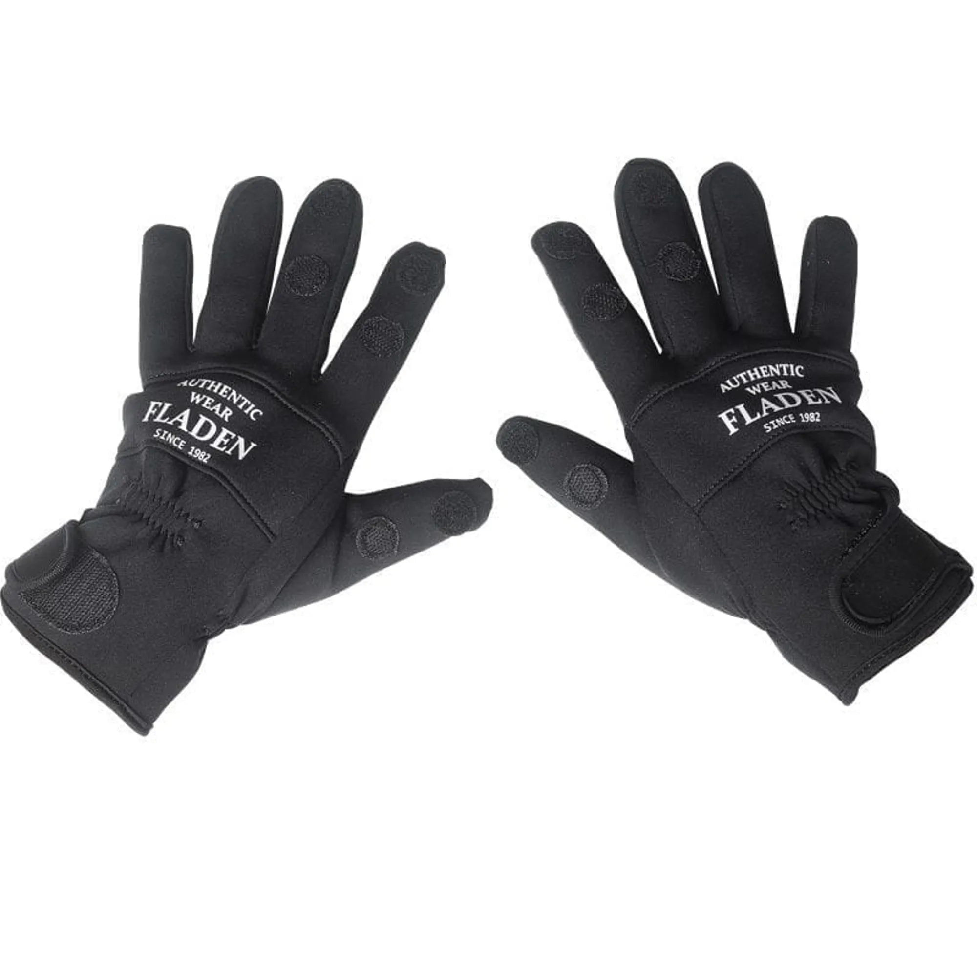 Neoprenhandskar Fladen split finger svart