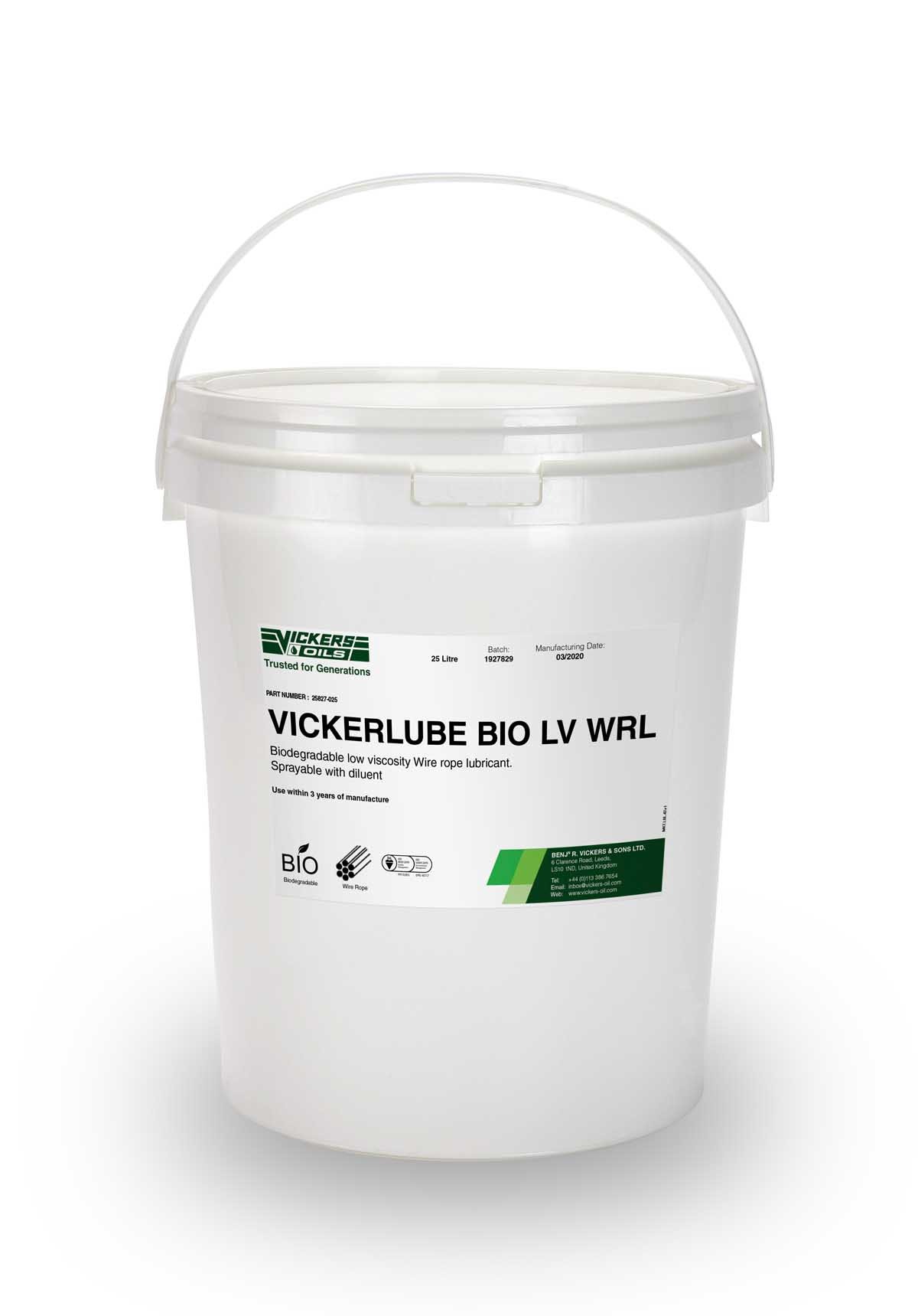 Vickers Oils Vickerlube BIO LV WRL