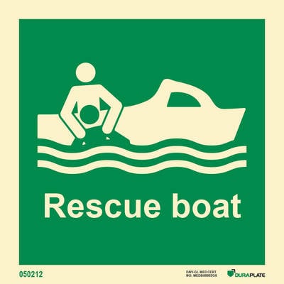 IMO sign "Rescue boat" - IMPA 33.4101