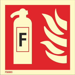 Fire sign "Fire extinguisher (foam)"