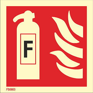 Fire sign "Fire extinguisher (foam)"