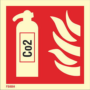 Fire sign "Fire extinguisher (Co2)"