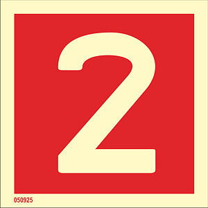 Fire sign "2" - IMPA 33.6252