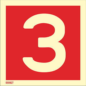 Fire sign "3" - IMPA 33.6253