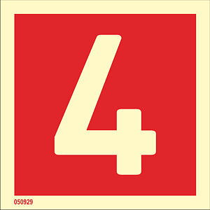 Fire sign "4" - IMPA 33.6254