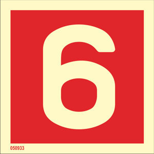 Fire sign "6" - IMPA 33.6256