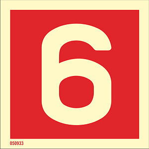 Fire sign "6" - IMPA 33.6256
