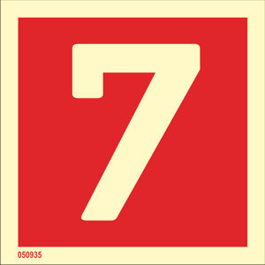 Fire sign "7" - IMPA 33.6257