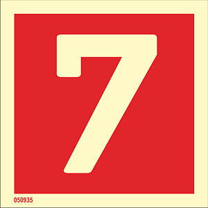 Fire sign "7" - IMPA 33.6257