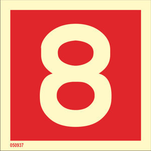 Fire sign "8" - IMPA 33.6258