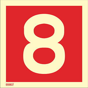 Fire sign "8" - IMPA 33.6258