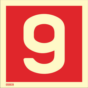 Fire sign "9" - IMPA 33.6259