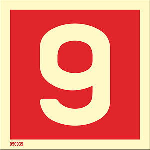 Fire sign "9" - IMPA 33.6259