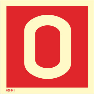 Fire sign "0" - IMPA 33.6250