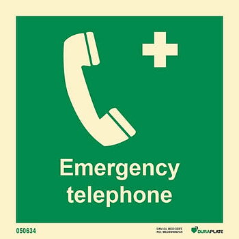 IMO sign "Emergency telephone" - IMPA 33.4131