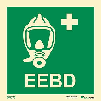 IMO sign "Emergency escape breathing devices EEBD (with text)" - IMPA 33.4129