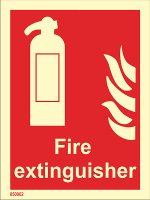 Fire sign "Fire Extinguisher (with text)" - IMPA 33.6120