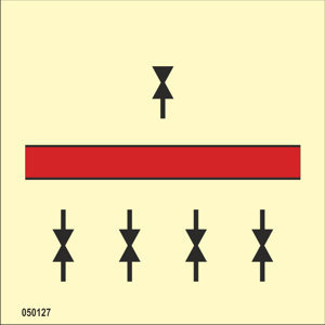 IMO A.654(16) Fire Control sign "Drenching installation" - IMPA 33.6027