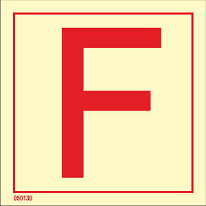 IMO A.654(16) Fire Control sign "Fire station" - IMPA 33.6030
