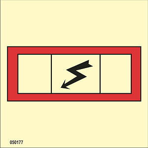 ISO 17631 Fire Control sign "Emergency switchboard" - IMPA 33.6877