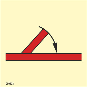 IMO A.654(16) Fire Control sign "A class hinged self-closing fire door" - IMPA 33.6033