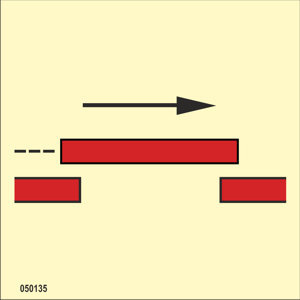 IMO A.654(16) Fire Control sign "A class self-closing sliding fire door" - IMPA 33.6035