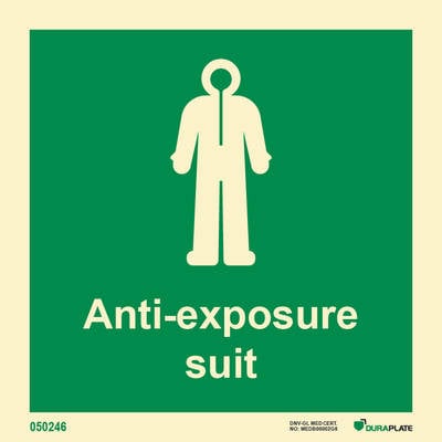IMO sign "Anti-exposure suit (AES)" - IMPA 33.4126