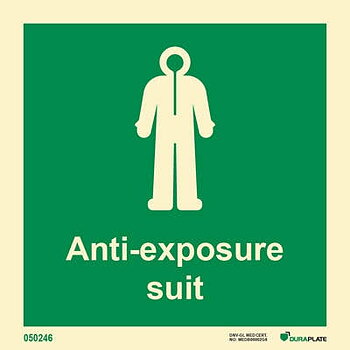 IMO sign "Anti-exposure suit (AES)" - IMPA 33.4126