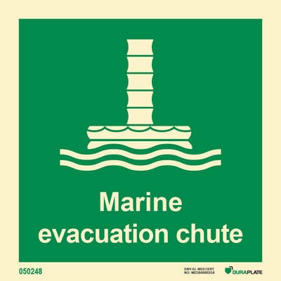 IMO sign "Marine evacuation chute" - IMPA 33.4120