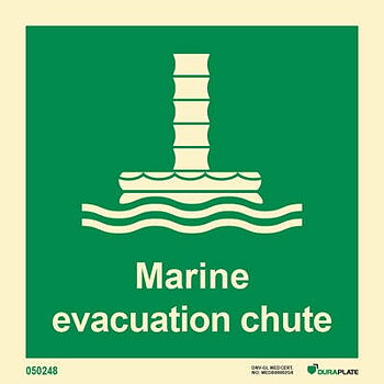 IMO sign "Marine evacuation chute" - IMPA 33.4120