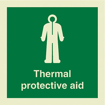 IMO sign "Thermal protective aid (TPA)" - IMPA 33.4125