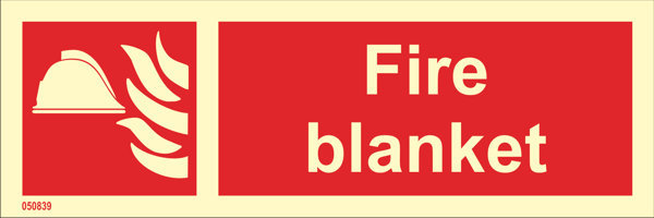 Fire sign "Fire blanket" - IMPA 33.6150