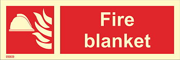 Fire sign "Fire blanket" - IMPA 33.6150