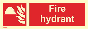 Fire sign "Fire hydrant" - IMPA 33.6148