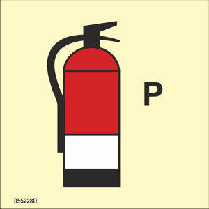 ISO 17631 Fire Control sign "Powder fire extinguisher" - IMPA 33.6850