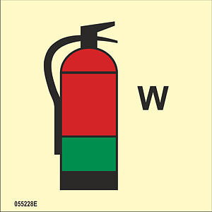ISO 17631 Fire Control sign "Water fire extinguisher" - IMPA 33.6851