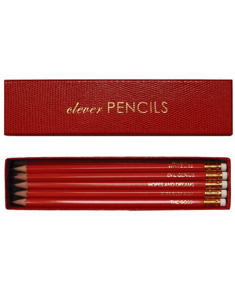 Sloane Stationery Clever Pencils röd