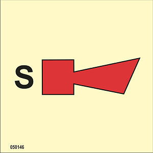 IMO A.654(16) Fire Control sign "Sprinkler horn" - IMPA 33.6046