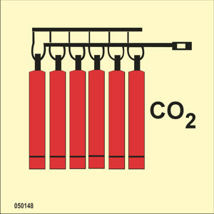 IMO A.654(16) Fire Control sign "CO2 battery" - IMPA 33.6048