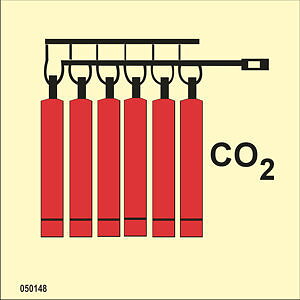IMO A.654(16) Fire Control sign "CO2 battery" - IMPA 33.6048