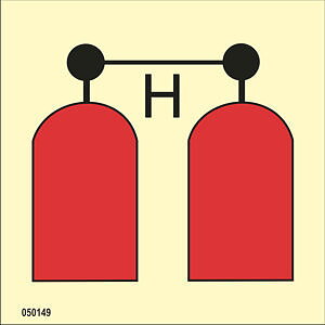 IMO A.654(16) Fire Control sign "Halon release station" - IMPA 33.6049
