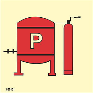 IMO A.654(16) Fire Control sign "Powder installation" - IMPA 33.6051